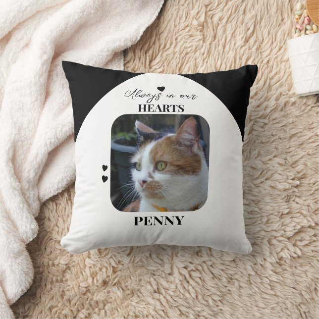 Almofada Cat Keepsasasaet 2 fotos de Memória preto (Cobertor)