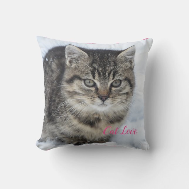 Almofada Cat Love Popular Design Gift (Frente)