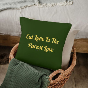 Almofada Cat Love Purrest Personaliza Bela Cotação Engraçad
