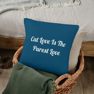 Almofada Cat Love Purrest Personaliza Belo Oceano Engraçado
