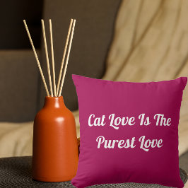 Almofada Cat Love Purrest Personaliza Uma Engraçada Cotação