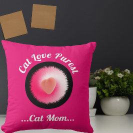 Almofada Cat Love Purrest Personalizado Bonito Engraçado Ci