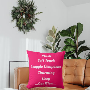 Almofada Cat Mãe Plush Suave E Encantadora Cozy Cute Engraç