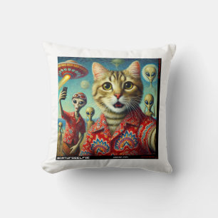 Almofada Cat UFO Selfie: Presente Do Kitten #01