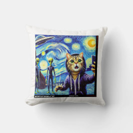 Almofada Cat UFO Selfie: Presente Do Kitten #03