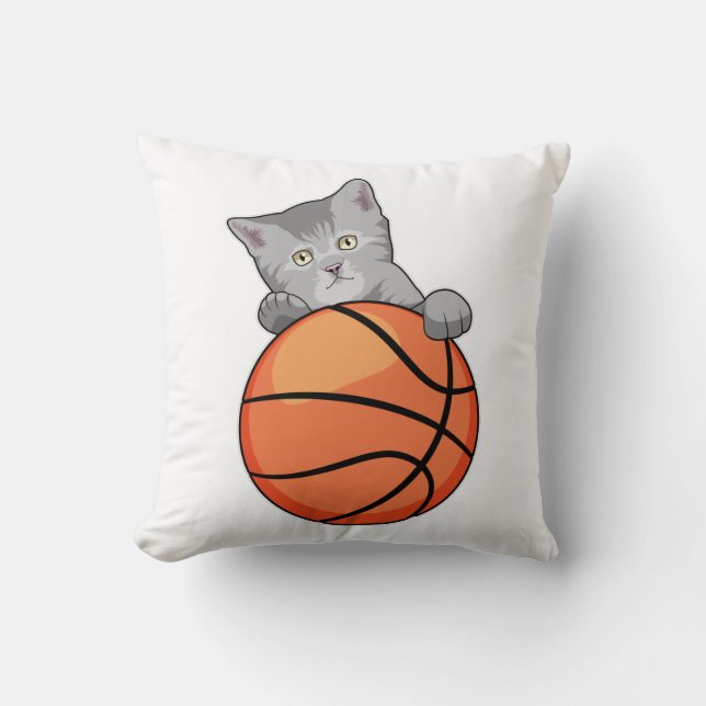 Almofada Cat with Basketball (Frente)