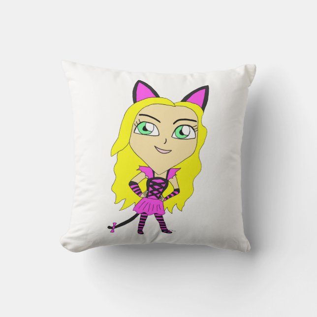 Almofada catgirl chibi (Frente)