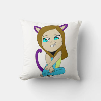 Almofada catgirl chibi