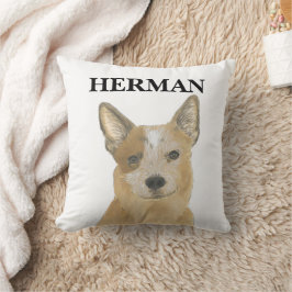 Almofada Cattledog australiano personalizado do Red Heeler