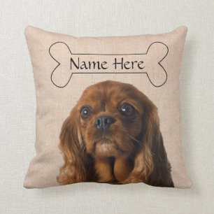 Almofada Cavaleiro Personalizado Rei Charles Spaniel Dog