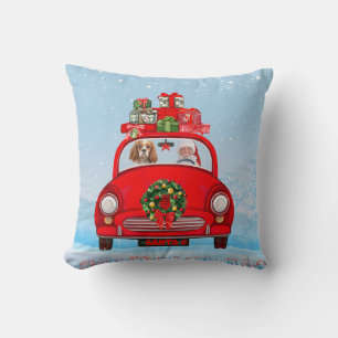 Almofada Cavaleiro Rei Cachorro no carro com Papai Noel