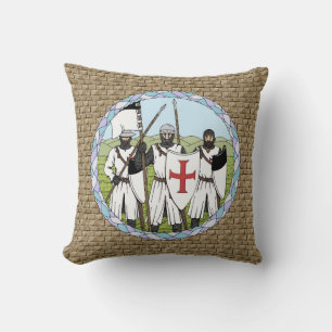 Almofada Cavaleiros Medievais Templários