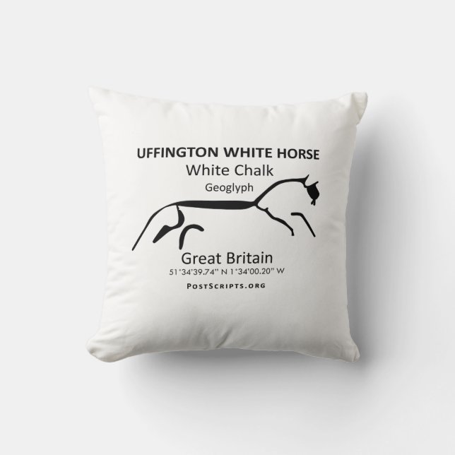 Almofada Cavalo Branco de Uffington (Frente)