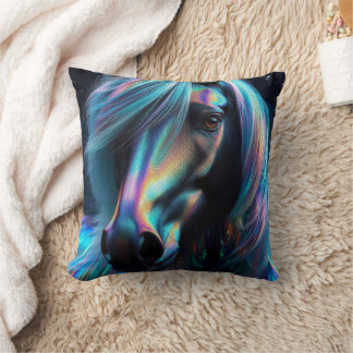 Almofada Cavalo com Características Iridescentes