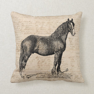 Almofada Cavalo com Papel Script