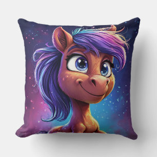 Almofada Cavalo de desenho animado fofo