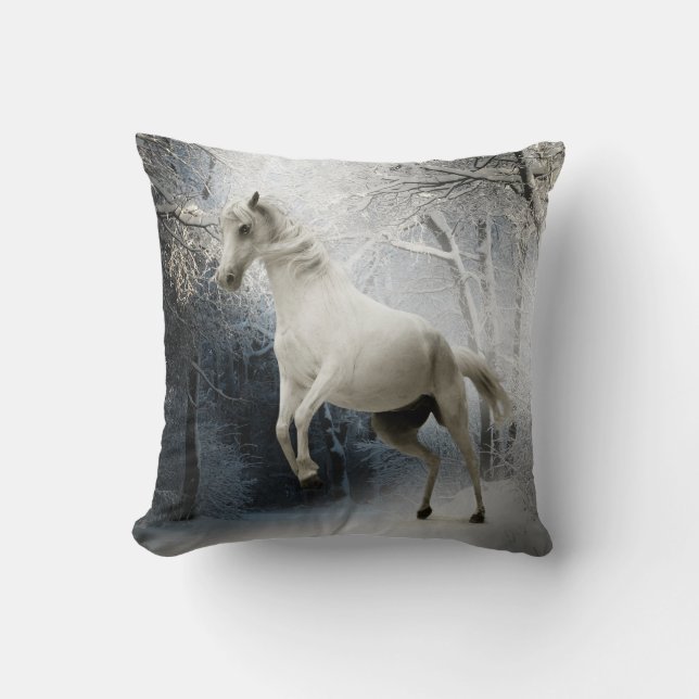 Almofada Cavalo de Fantasia Branca (Frente)