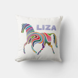 Almofada Cavalo de Fantasia Colorida Girly Personalizada
