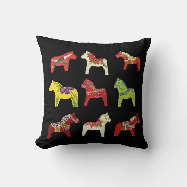 Almofada Cavalo de um Travesseiro de cor diferente (Frente)