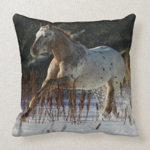 Almofada Cavalo do Appaloosa que funciona na neve