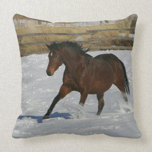 Almofada Cavalo do puro-sangue que funciona na neve