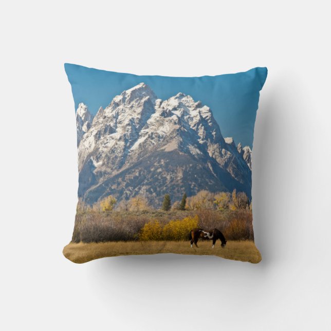 Almofada Cavalo e Grand Tetons, Moose Head Ranch (Frente)