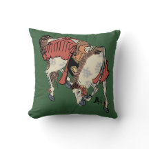 Cavalo Japonês Vintage em Verde Caçador