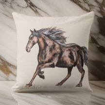 Cavalo Místico em Aquarela Moderno