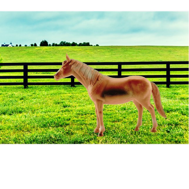 Almofada Cavalo no Pasto (Criador carregado)