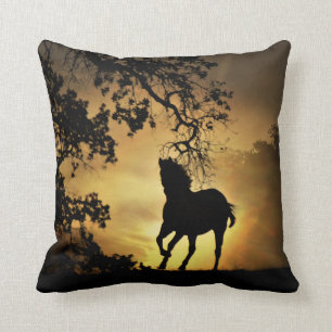 Almofada Cavalo no Travesseiro de Decoração Sunset