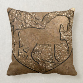 Almofada Cavalo Silhuetado Gravado