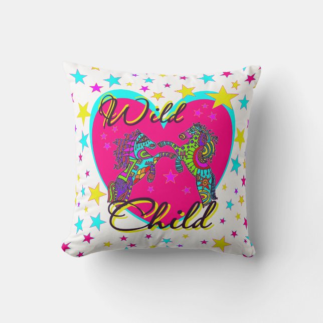 Almofada Cavalos selvagens (Frente)