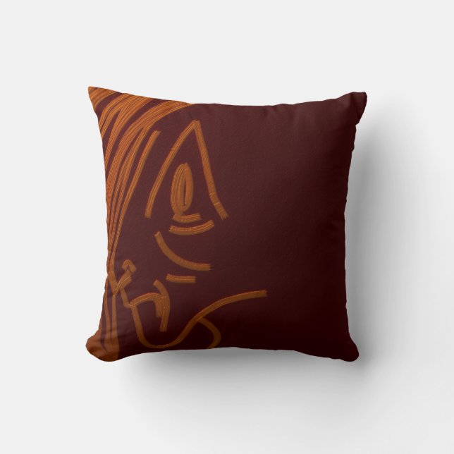 Almofada Cave Painting Throw Pillow (Frente)