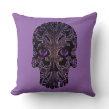 Caveira de Filigrana em Sombras de Púrpura