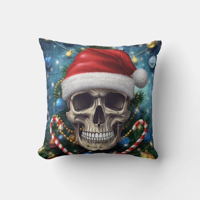 Almofada Caveira de Papai Noel (Frente)