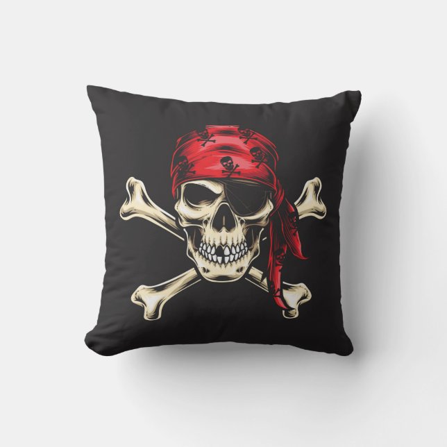 Almofada Caveira Pirata (Frente)