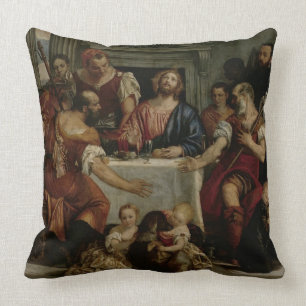 Almofada Ceia em Emmaus (óleo em canvas)