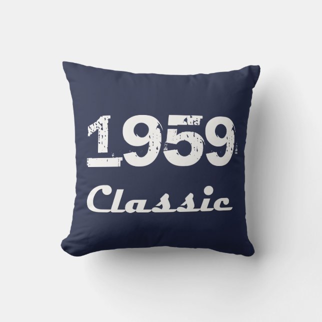 Almofada Celebração Clássica de 60º Aniversário de 1959 (Frente)
