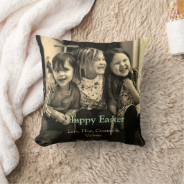 Almofada Celebração de páscoa adicionar felz pascoa de foto