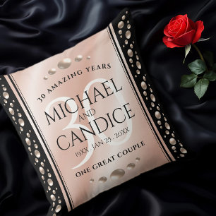 Almofada Celebração do Aniversário de Casamento de Pearl