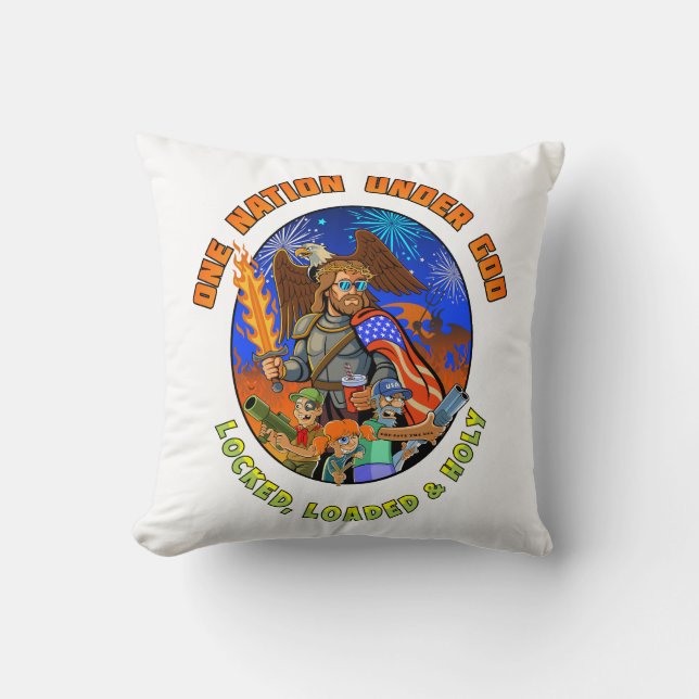 Almofada Celebrar 4 de julho com Jesus (Frente)