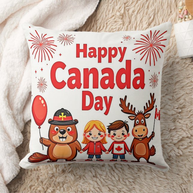 Almofada Celebrar a alegria do Canadá (Cobertor)