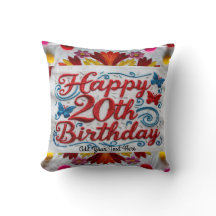 Celebrar com um Travesseiro decorativo de aniversá