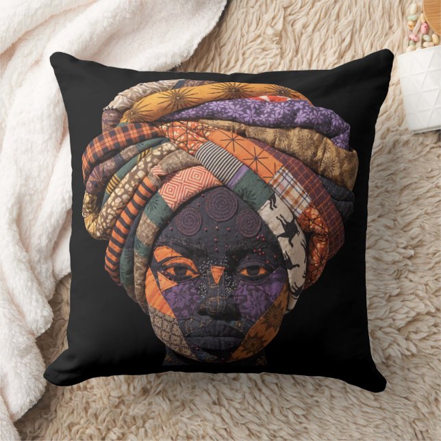 Almofada Celebrating Colorful Black Women Throw Pillow (Cobertor)