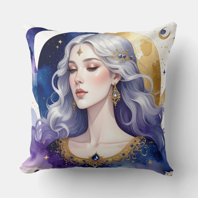 Almofada  Celestial Divine Feminine Spiritual Coffee Cup   (Frente)