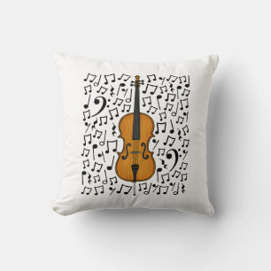 Almofada Cello Com Notas Musicais, Professor De Música Cell