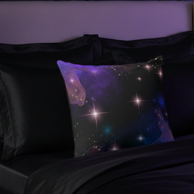 Almofada Cena Celestial de Aquarela Whimsy (Criador carregado)