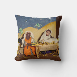 Almofada Cena de natividade Jesus Mary Joseph — estável saz