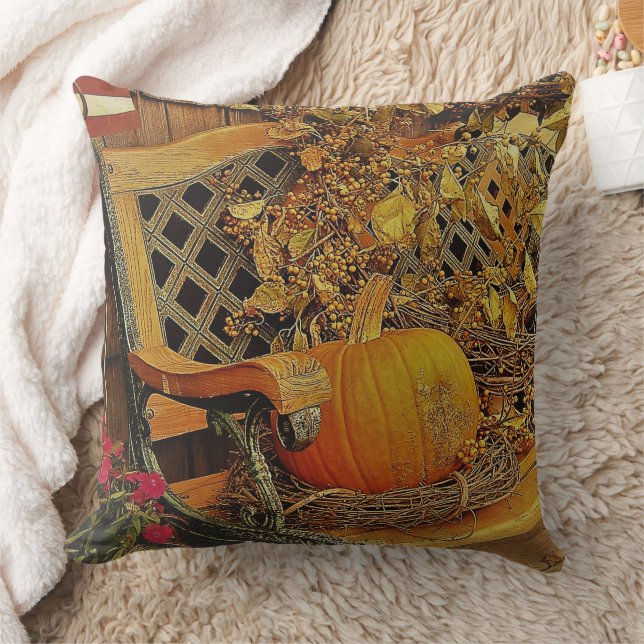 Almofada Cena de Queda - Pumpkin e Bitterdoces Vinha no Ban (Cobertor)