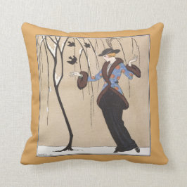 Almofada Cena do inverno do art deco